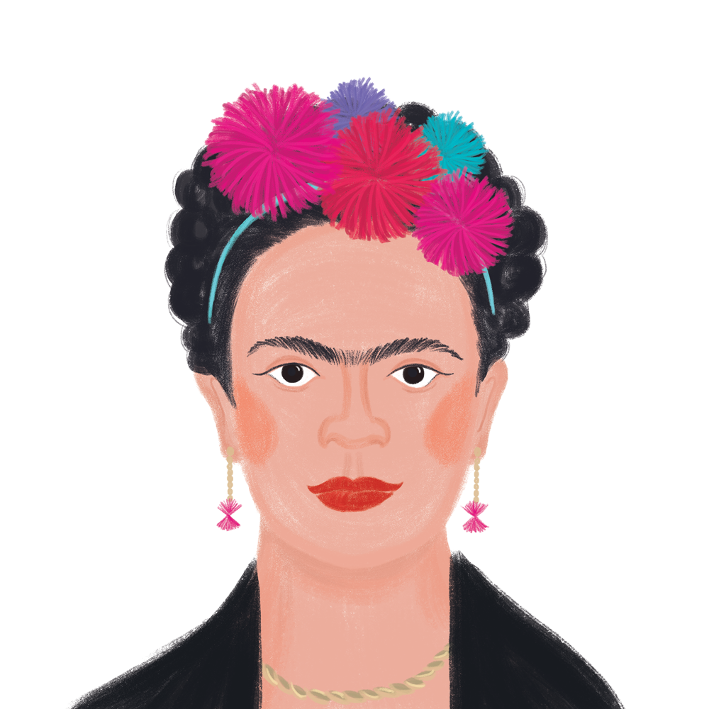Self Portrait with Braid, 1941 - by Frida Kahlo