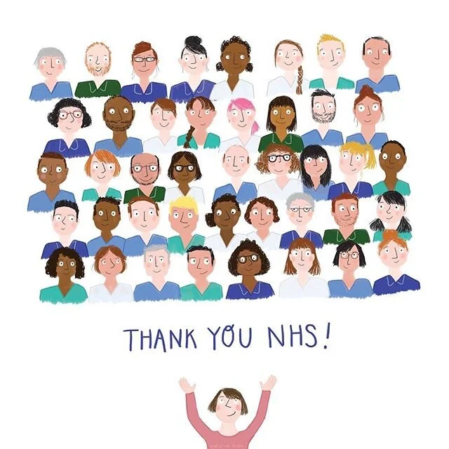 I loved drawing this. It took me a while &amp; as I drew I was thinking about how much the NHS means to me and to our entire country. Thank you so much to our amazing NHS 💕
*
#thankyounhs #nhs #illustration #drawing #care #kindness #love