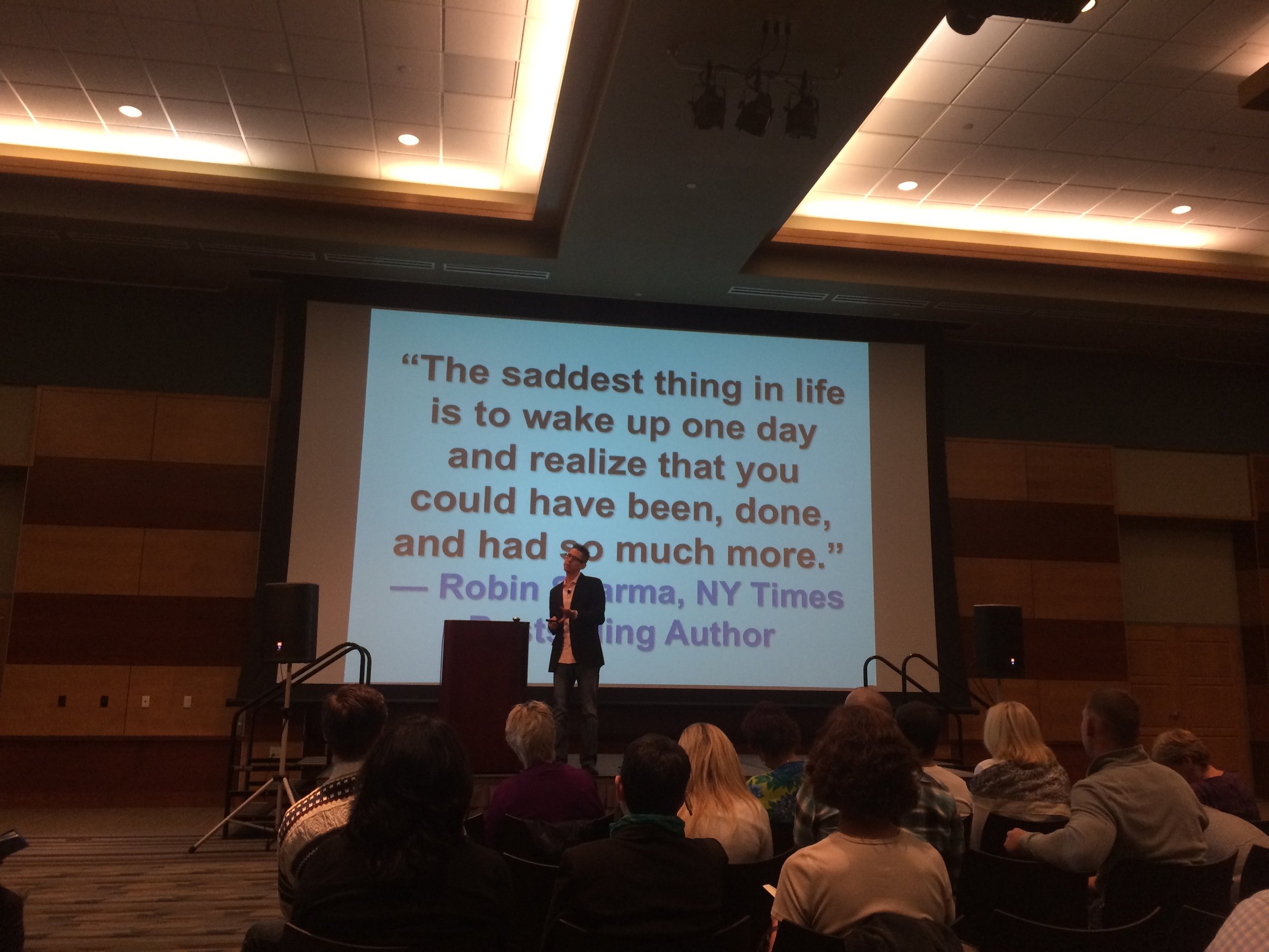 Hal speaking in 2014