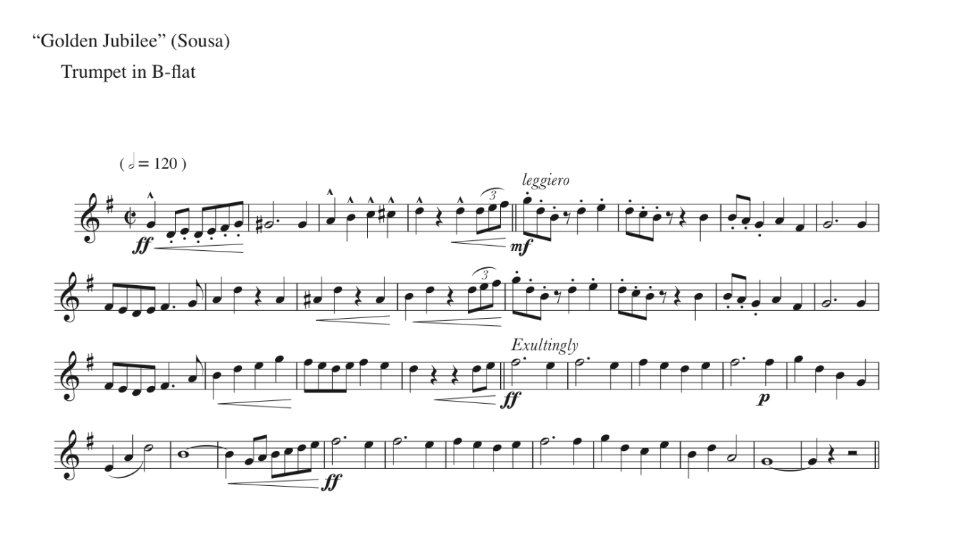 Military Trumpet Jobs — Marches