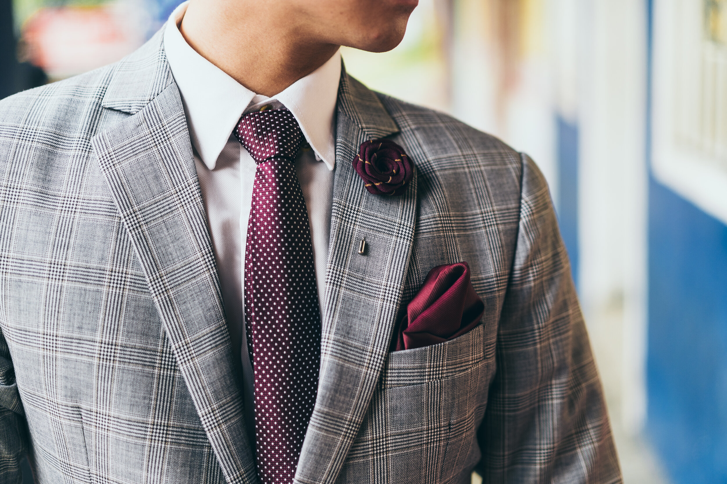 Natural Grey Suit Pocket Square