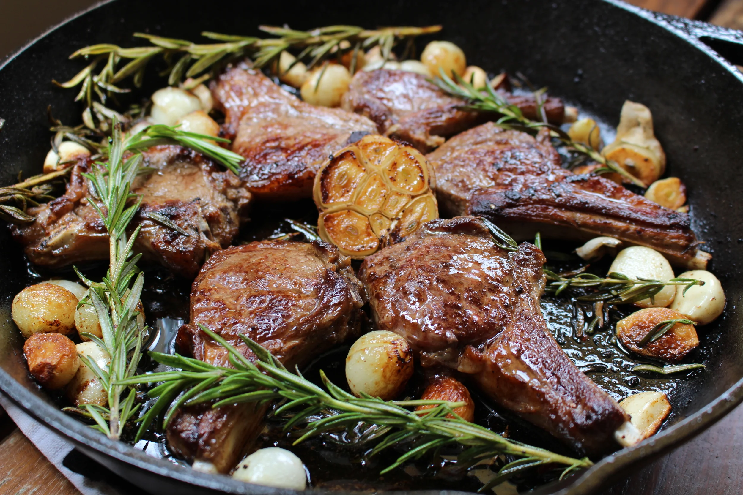 Brown Butter Lamb Chops