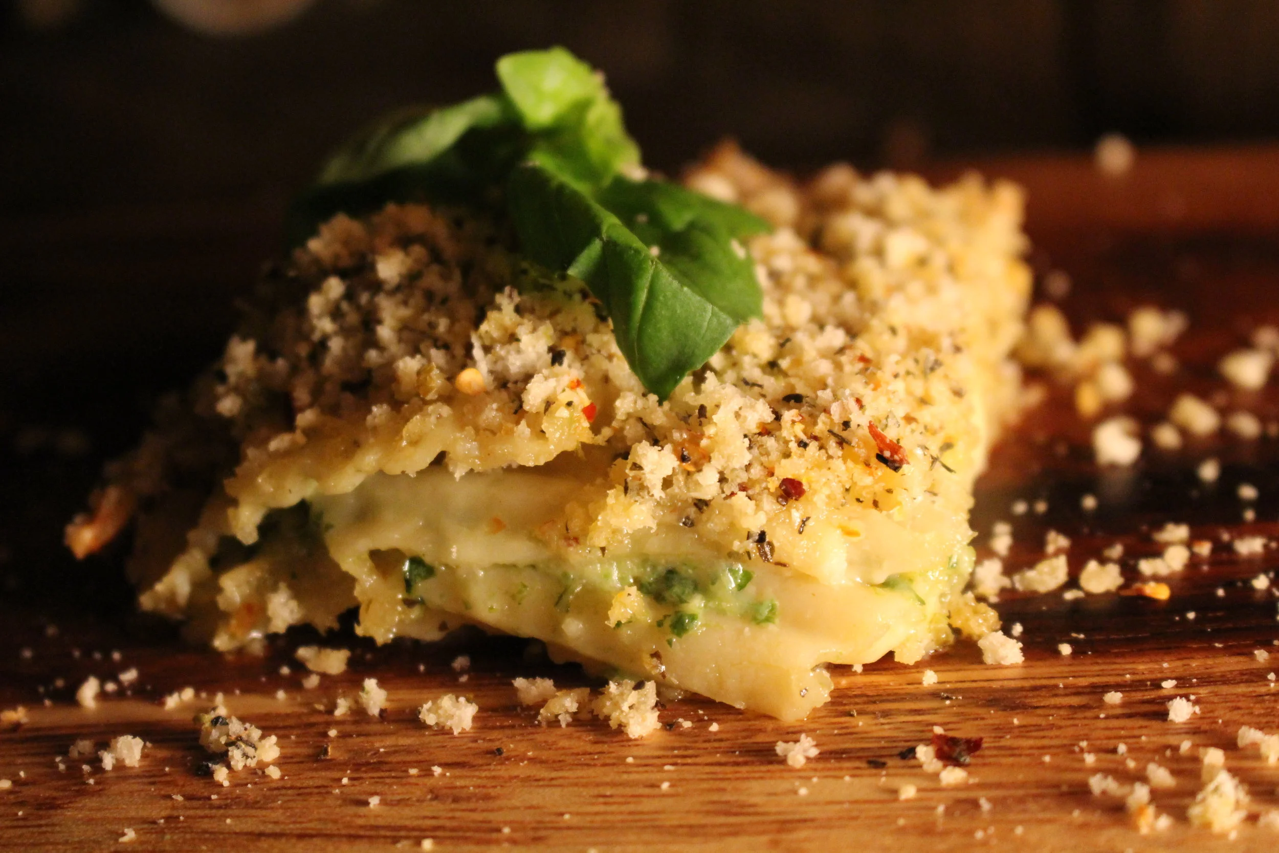Cheesy Herb Manicotti Casserole