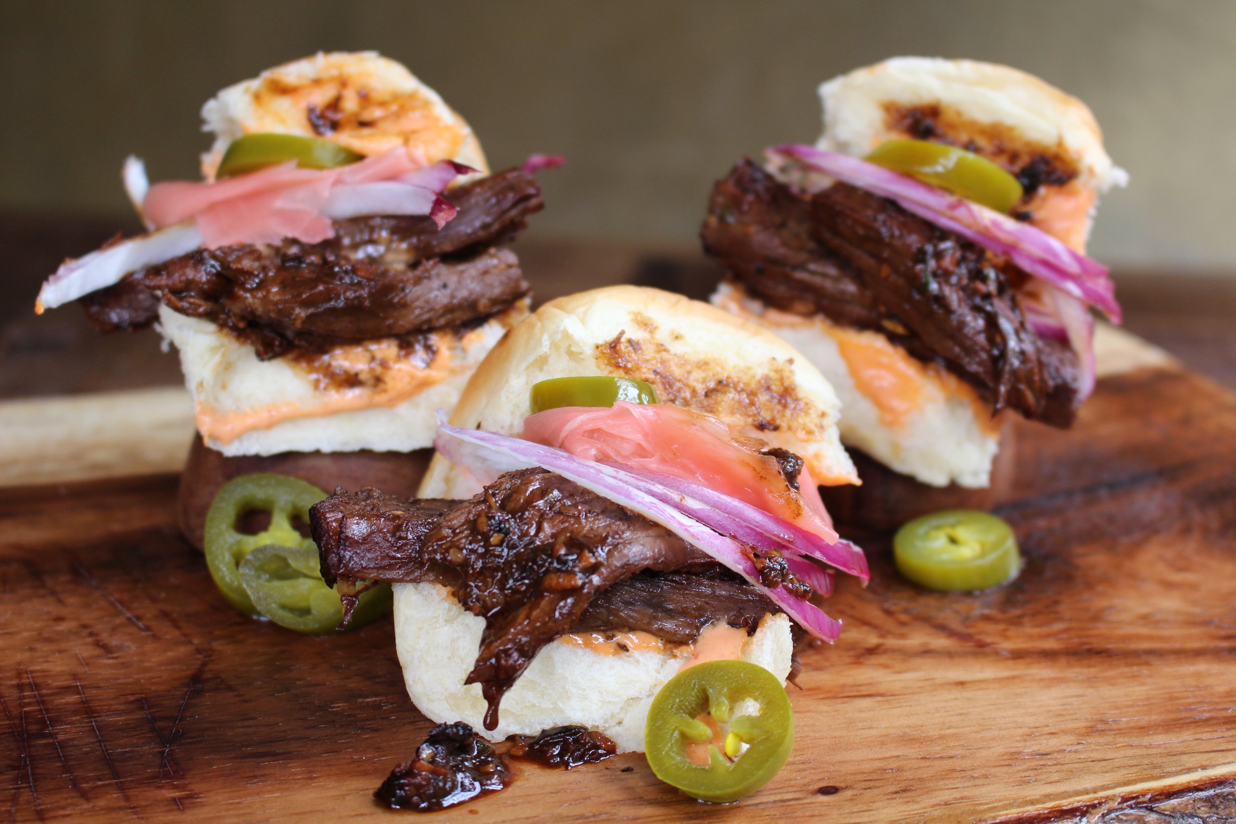 Asian Steak Sliders
