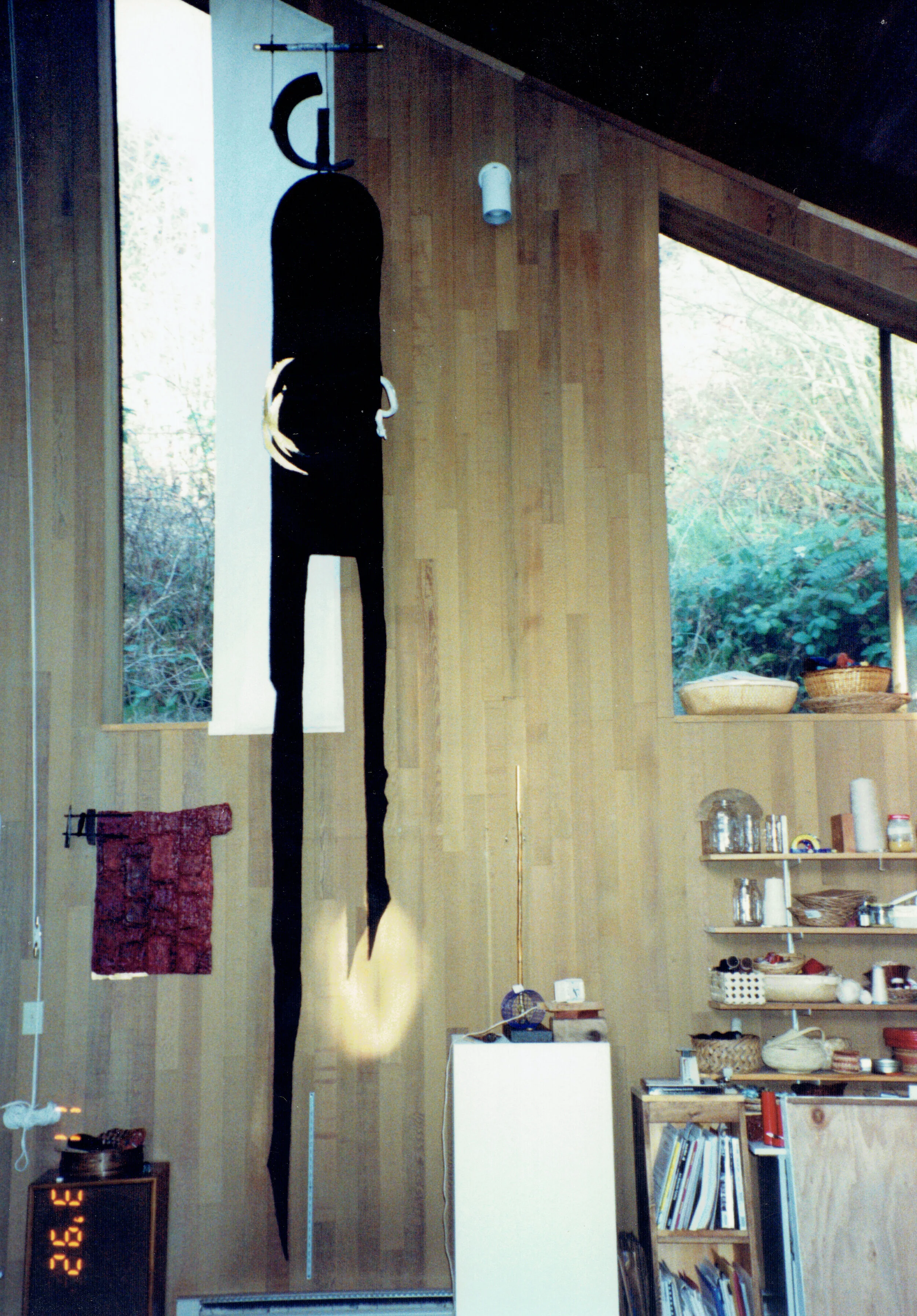  “Homage to Leonard Baskin” in the studio. 