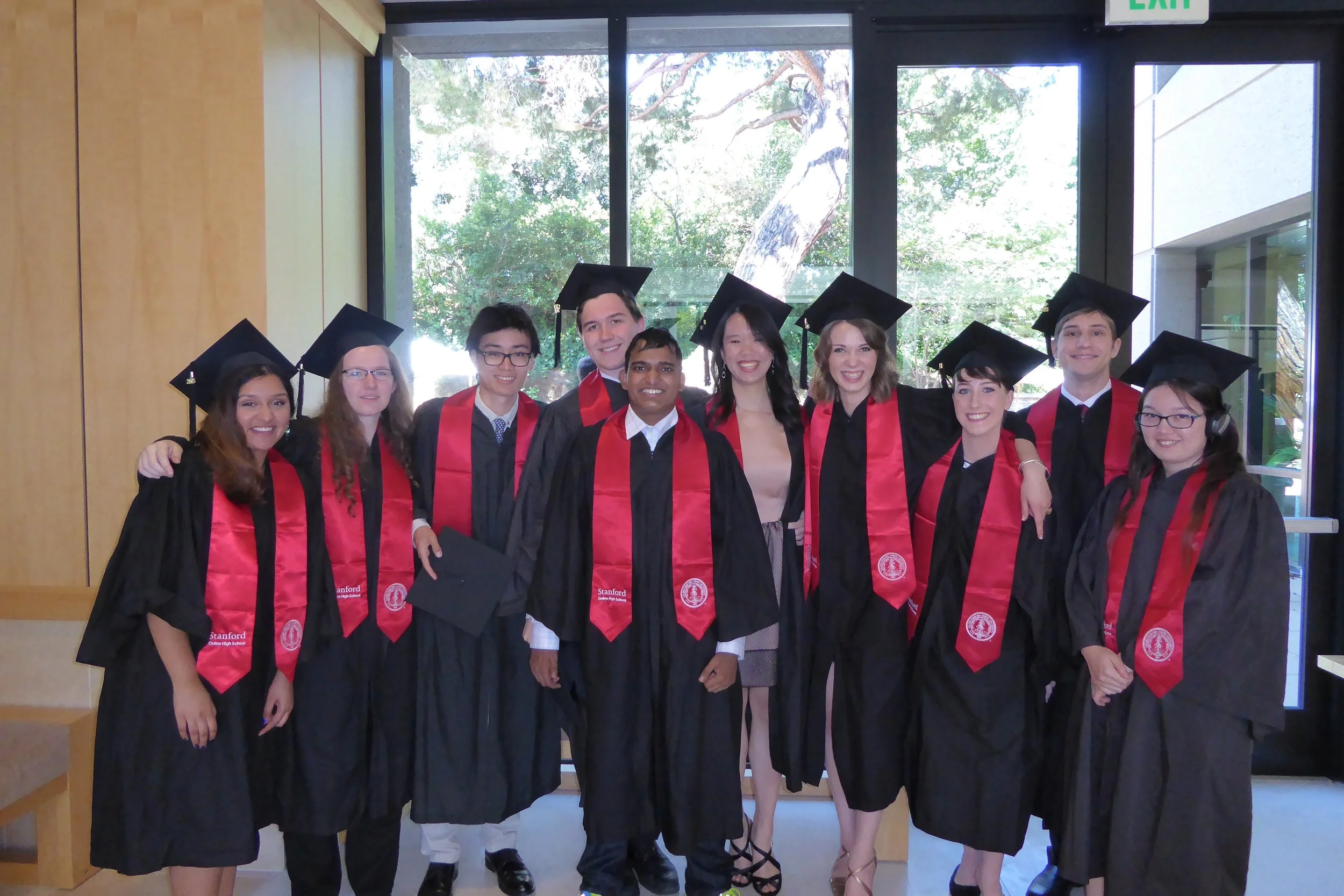 Ayla and friends at OHS graduation.