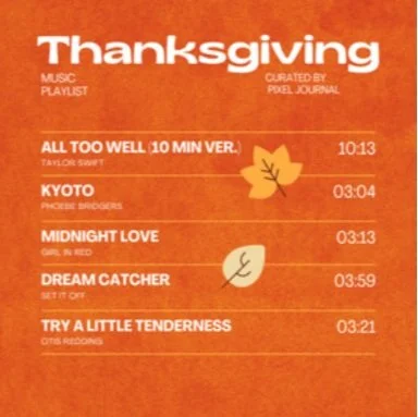 December Playlist: happy thanksgiving + christmas