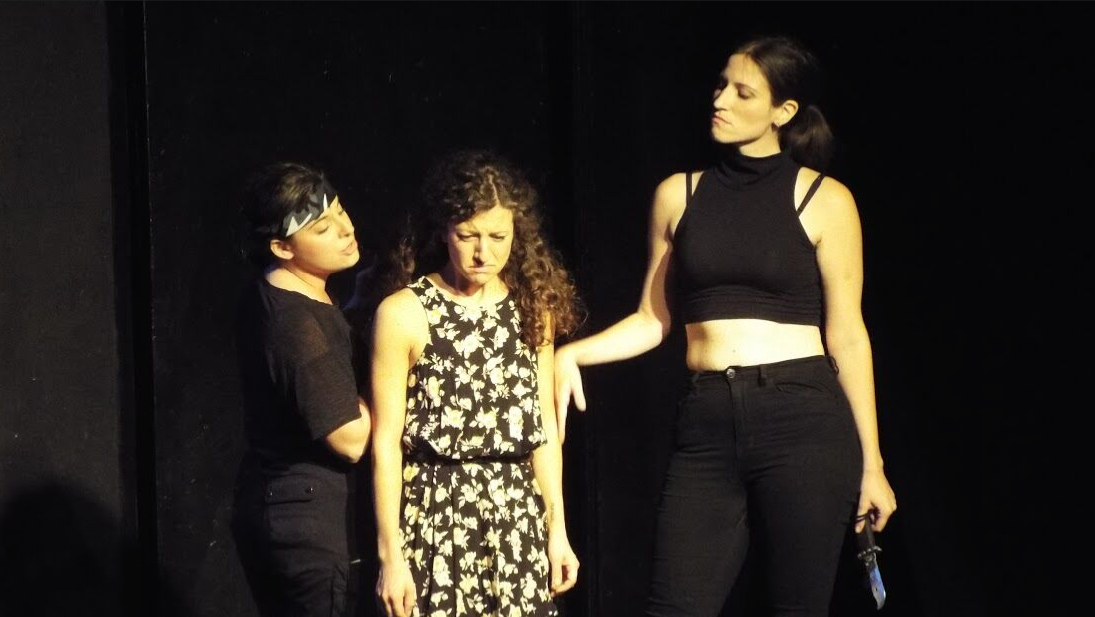   Alyson Goodman, Bethany Nicole Taylor, and Amanda Dolan in a new play by Liz Thaler and directed by Victoria Crutchfield in the cycle  Shotz, Marry, Kill   