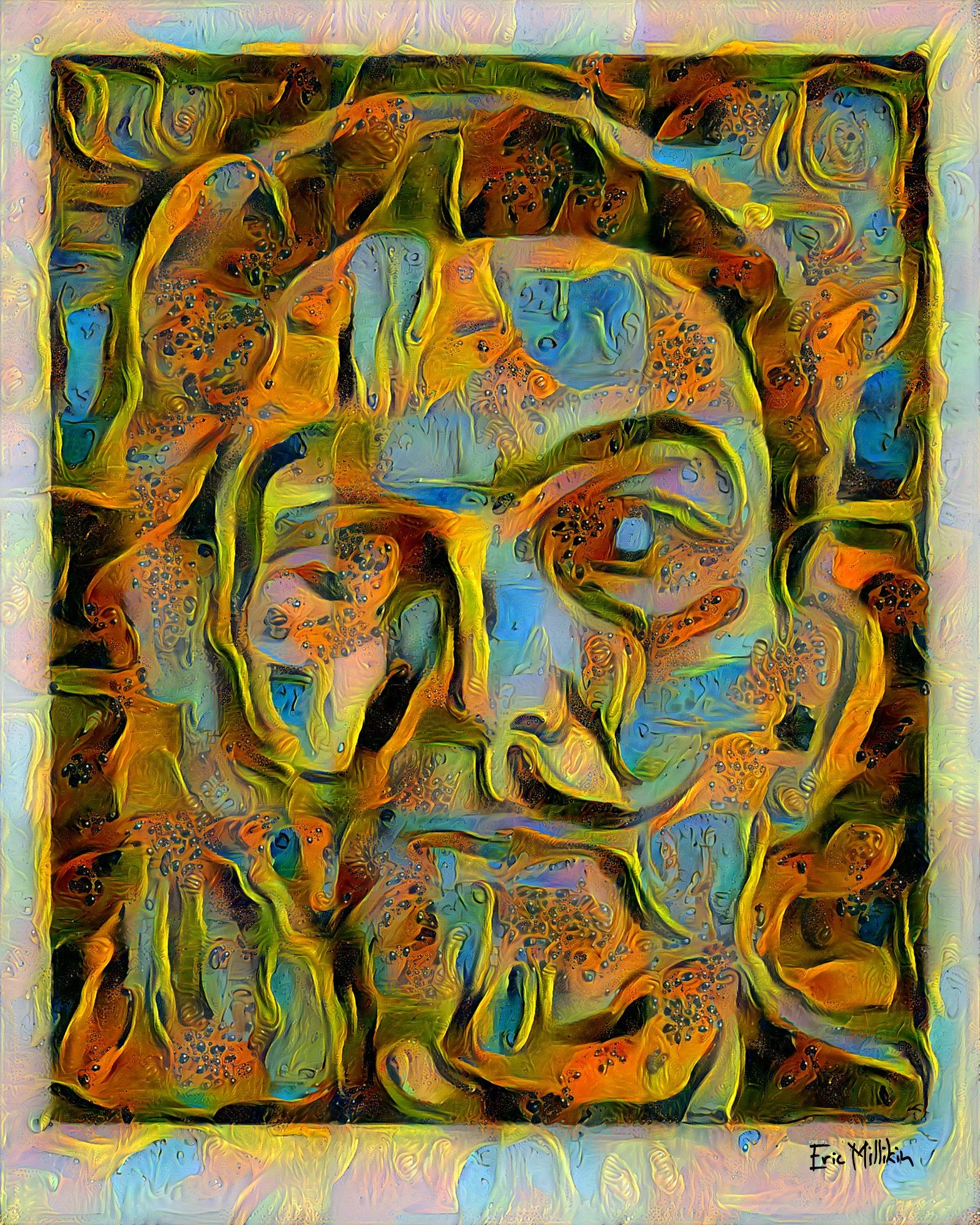 "Séance Affliction: Self-Portrait While Possessed by the Ghost of Salvador Dalí" 2017