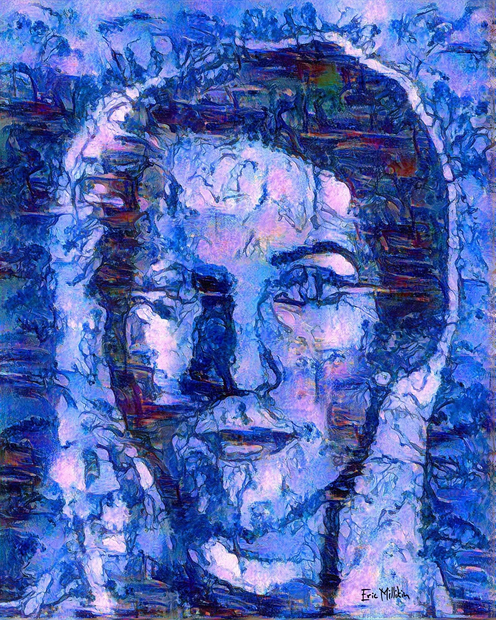 "Séance Affliction: Self-Portrait While Possessed by the Ghosts of Benazir Bhutto and Henry Ossawa Tanner" 2017