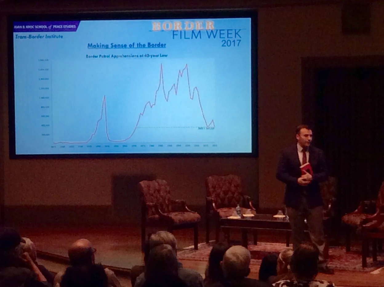Dr. Ev Meade of TBI, "Border Patrol Apprehensions at 40-yr low" (Photo: Savannah Crowley)