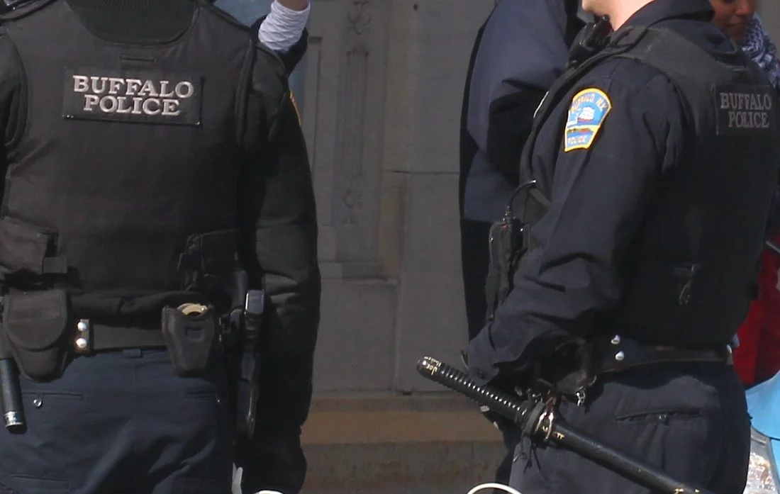The New York State grant to the Buffalo Police Department will provide funds for semiautomatic assault rifles and heavy duty vests. (Image: Buffalo News)