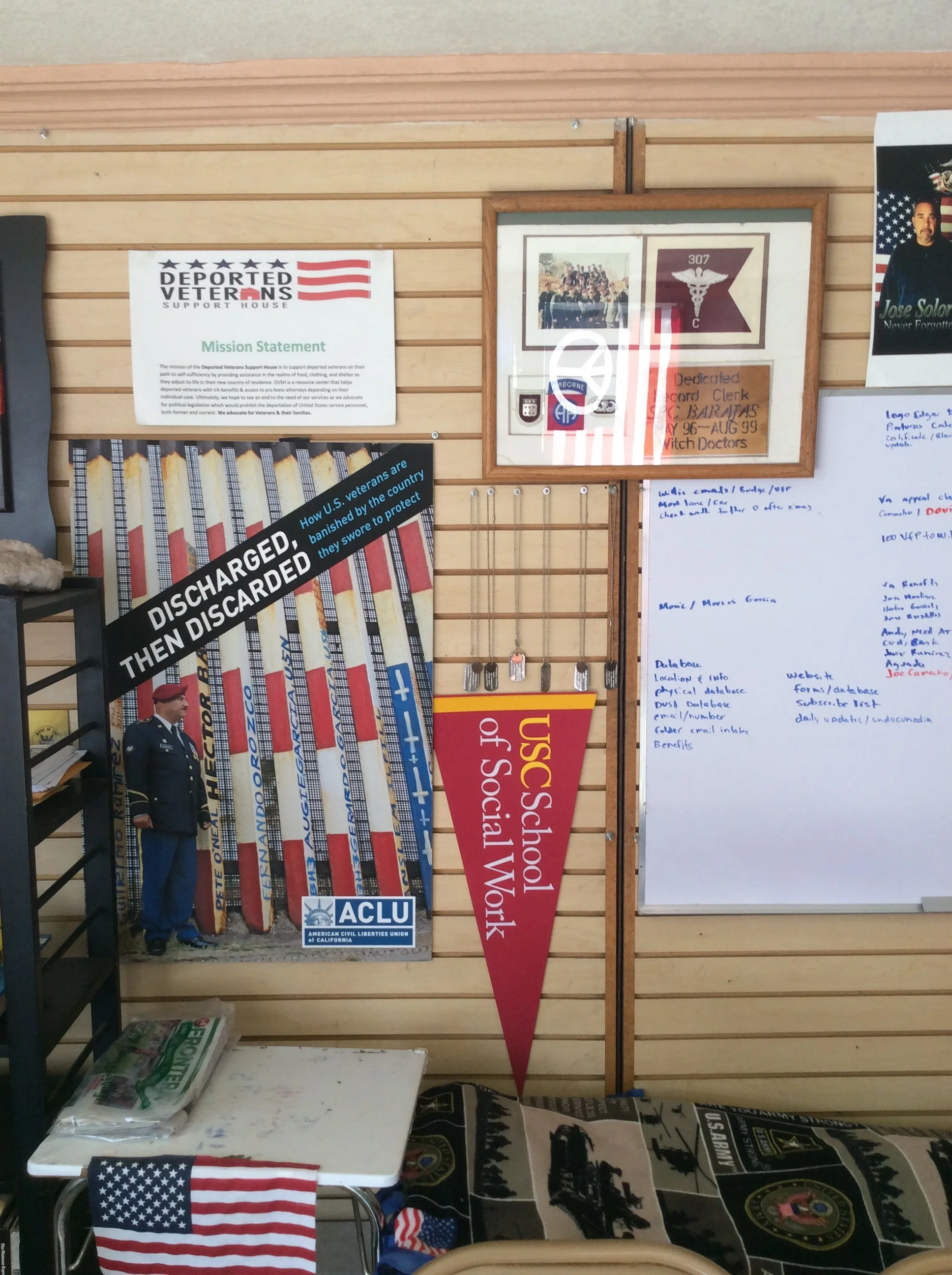 Decorations of pride line the walls of “The Bunker.” (Photo: Savannah Crowley)