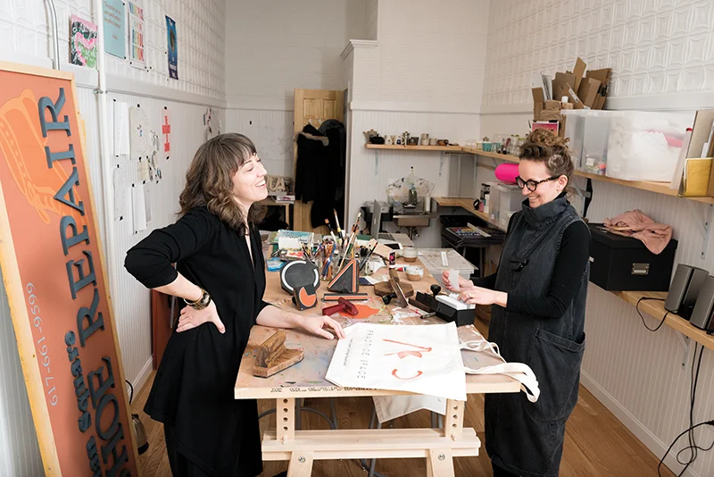 Co-Founders Diana Lempel and Nicole Lattuca. (Image credit: Holly Rike, Improper Bostonian)