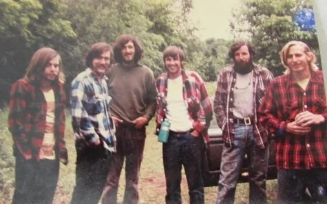 John with some of his friends in Kllaloe, ON.
