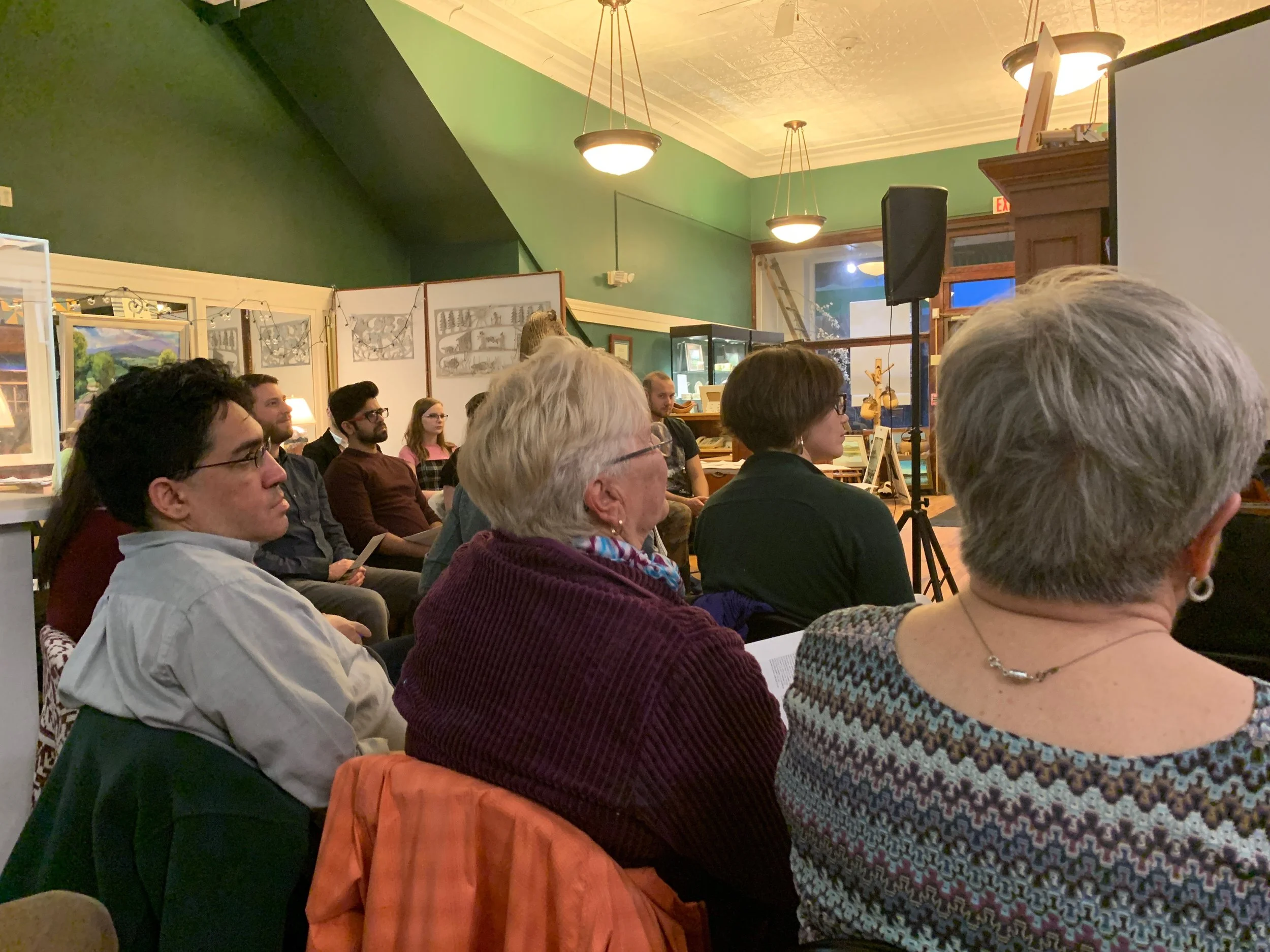 Several dozen community members attended the celebration. (Photo by Katie Caffrey)
