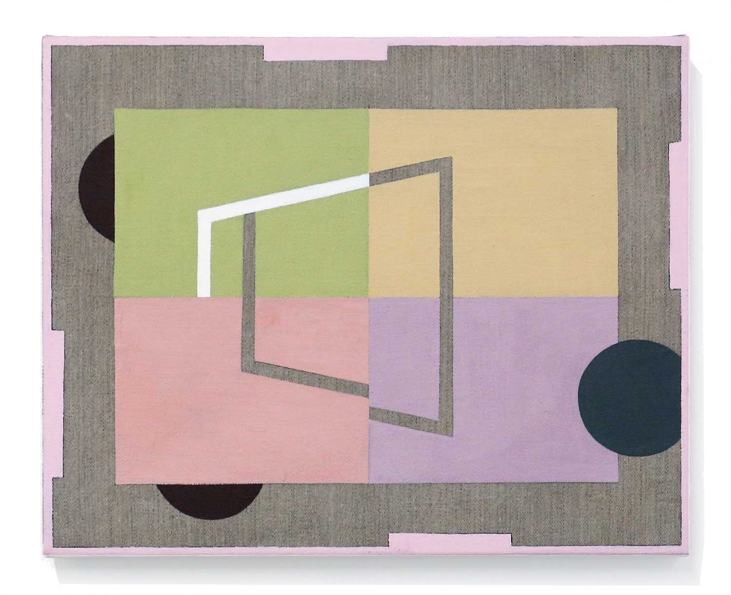   Floorplan With Rug      16 x 20 in, Oil on linen, 2016 