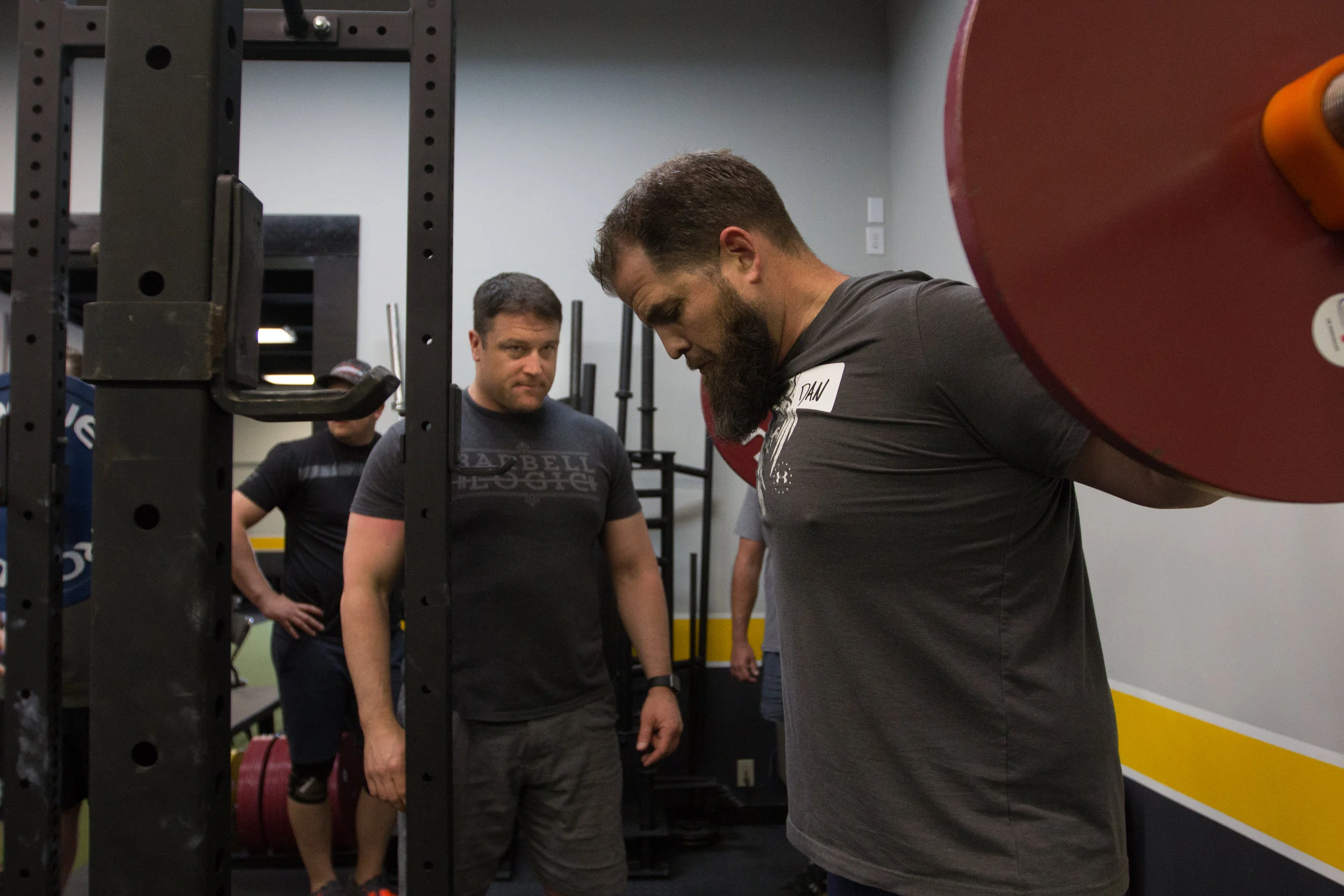 Working with Dan on his squat