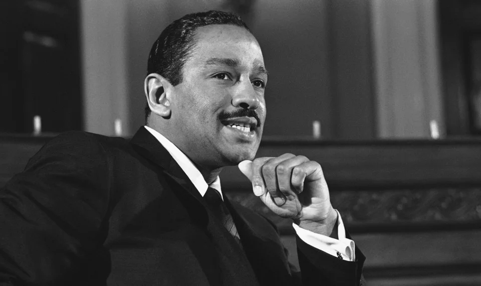 Former US Representative John Conyers in his younger days