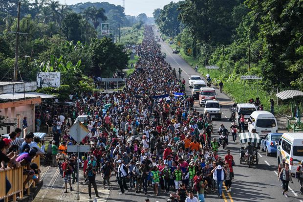 The U.N. has assessed the number of migrants in this caravan to currently exceed 7,000