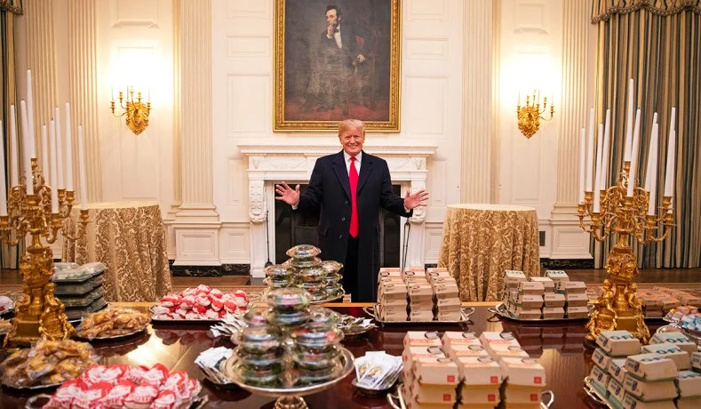 President Trump on his most fabulous day as president