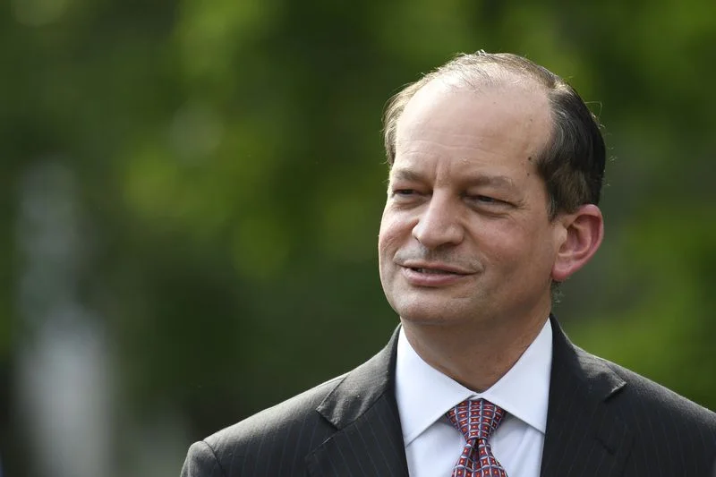 Trump’s most recent secretary of labor, Alexander Acosta has come under scrutiny for his role in a 2008 case which got sex trafficker Jeffrey Epstein off with a slap on the wrist (essentially)