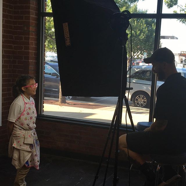 Portrait day at #okcgirlsartschool with @jamesharber. James has been so incredible to our organization over the last couple of years #artchangeslives