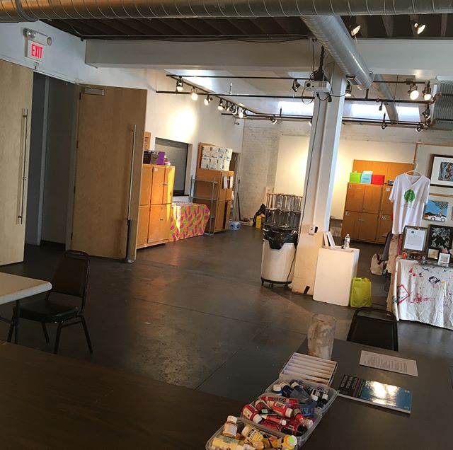 Ready for our first day back to Girls Art School in our new space @individualartists in the beautiful @filmrowokc! #artchangeslives