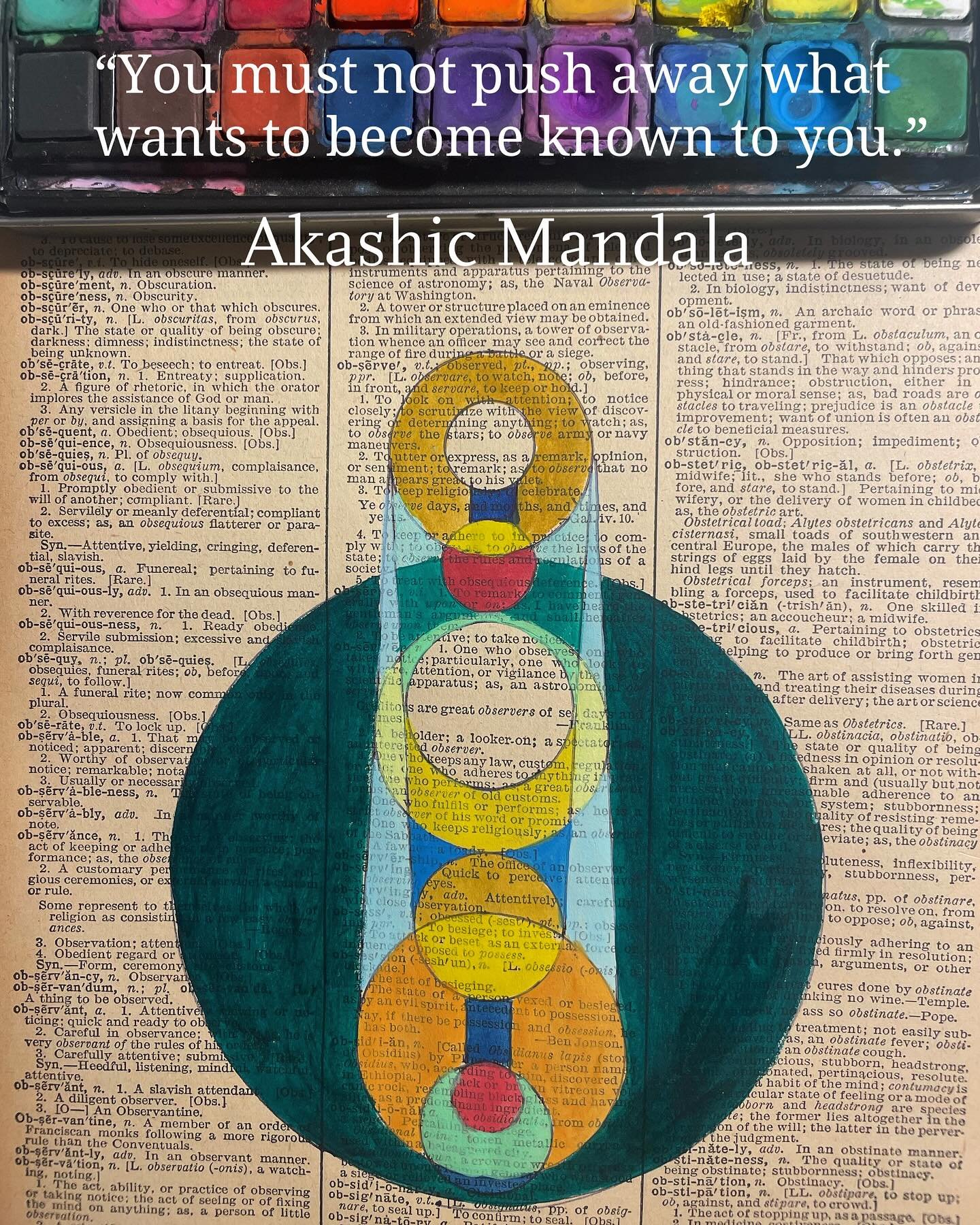 So happy to begin a new Akashic Mandala 
on this mandala Monday🩷
Here is today&rsquo;s wisdom from the Akashic Guides to start our week off right💫

&ldquo;You are ready to SEE.
You are ready to FEEL.
You are ready to KNOW.
Your resistance is a sign