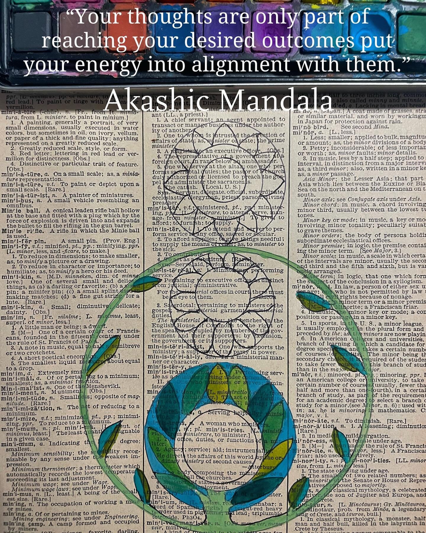 Another channeled Akashic Mandala begins to come into form for my client Sara on this Mandala Monday✨
Here is today&rsquo;s wisdom from the Akashic Guides to start our week off right💫
&ldquo;Thoughts create and you know this.
You may not always like