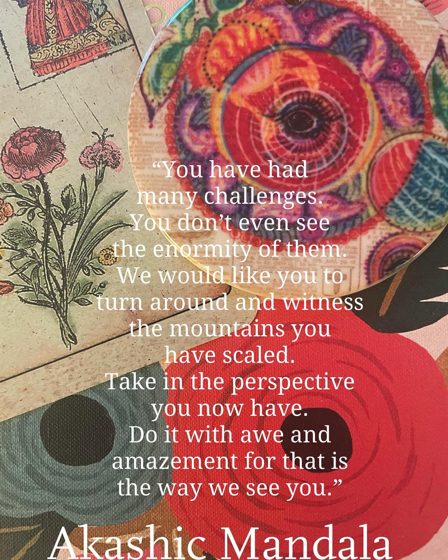 Today&rsquo;s wisdom from the Akashic Guides❤️

If my channeled art and messages resonate with you let&rsquo;s work together❤️DM or head to my website to book an akashic records reading or commission your own personal Akashic Mandala channeled from y