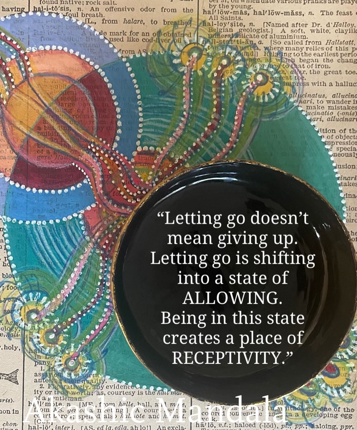 Today&rsquo;s wisdom from the Akashic Guides💫

If my channeled art and messages resonate with you then let&rsquo;s work together💫DM or head to my website to book an Akashic reading with me or have me create your own Akashic Mandala channeled with y