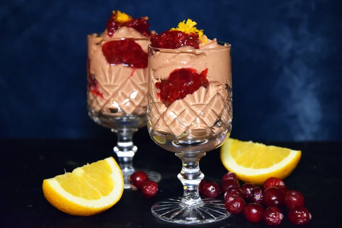 Cranberry Orange Chocolate Mousse