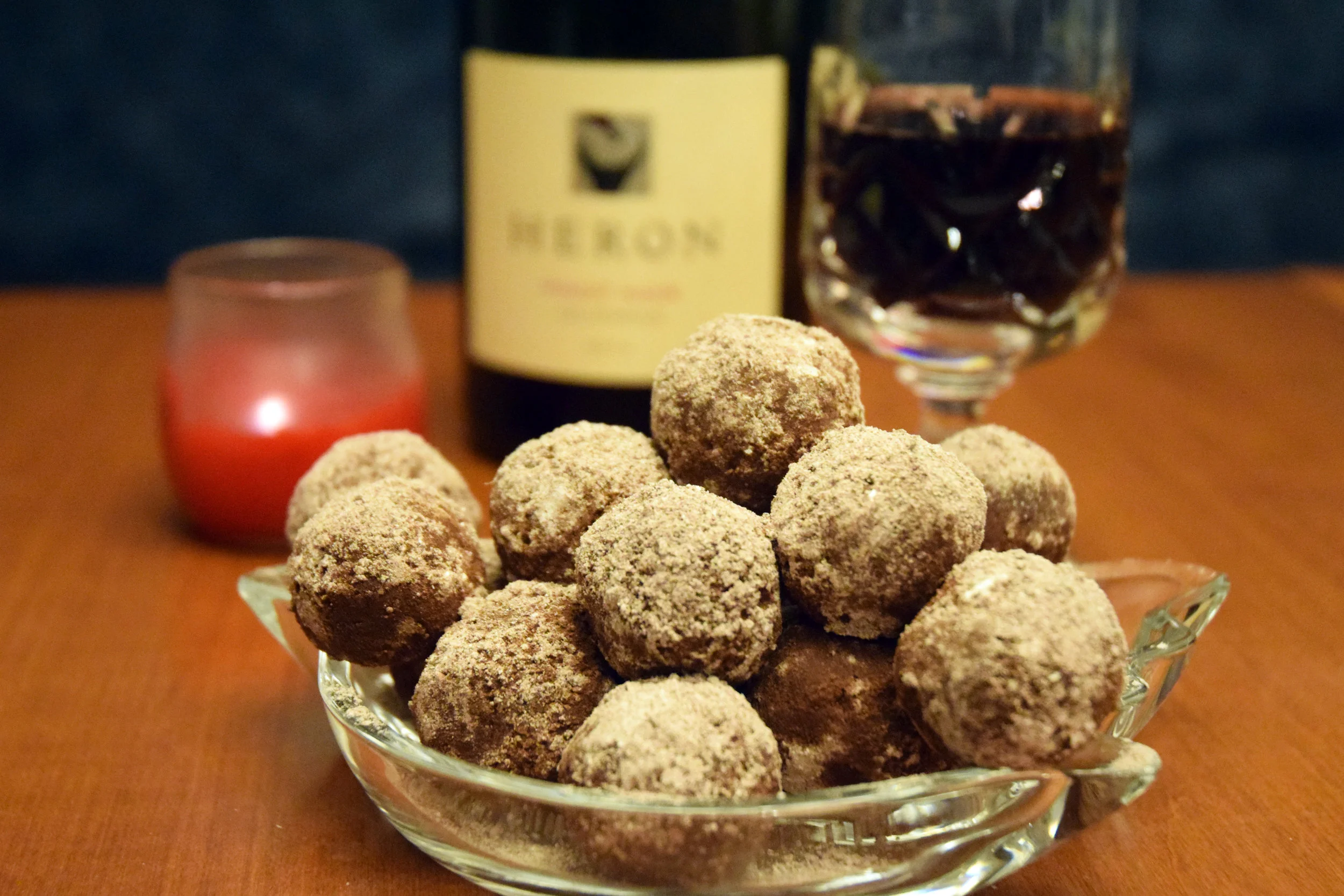 Red Wine Chocolate Truffles
