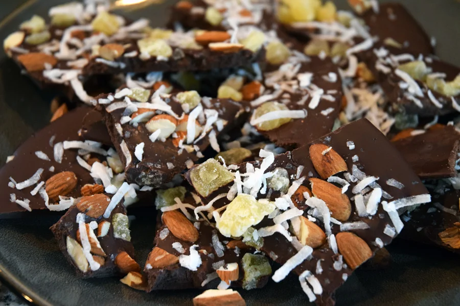 ready to eat Dark Chocolate Honduran Bark