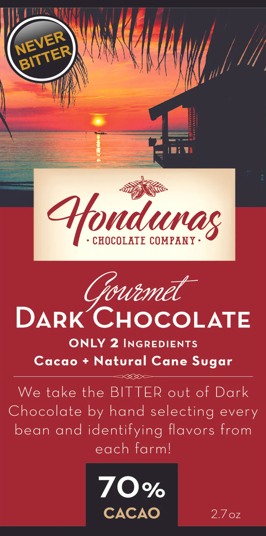 Case: 12 Bars 70% Cacao Dark Chocolate