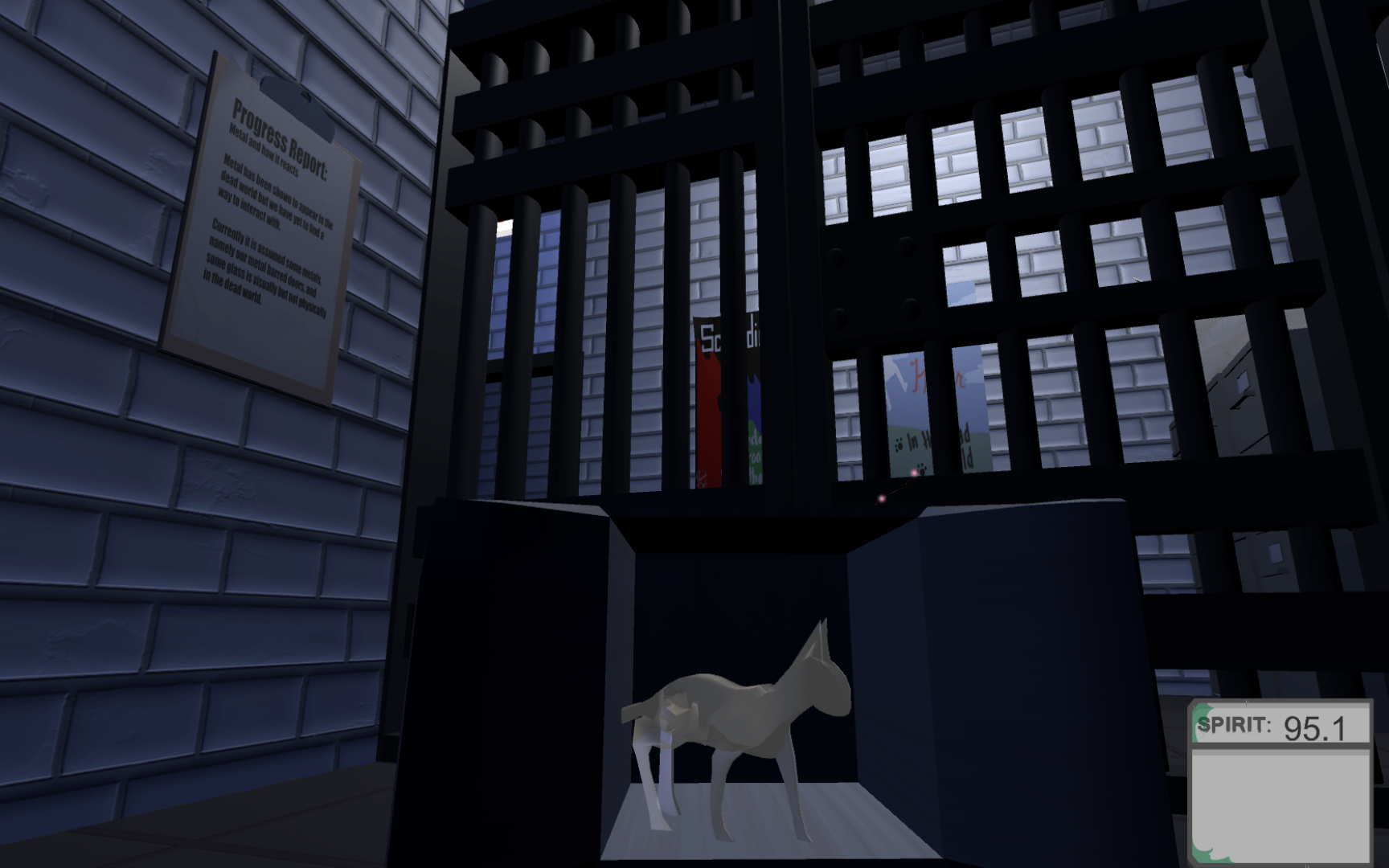 Screenshot from the tutorial level of Schrodinger's Lab