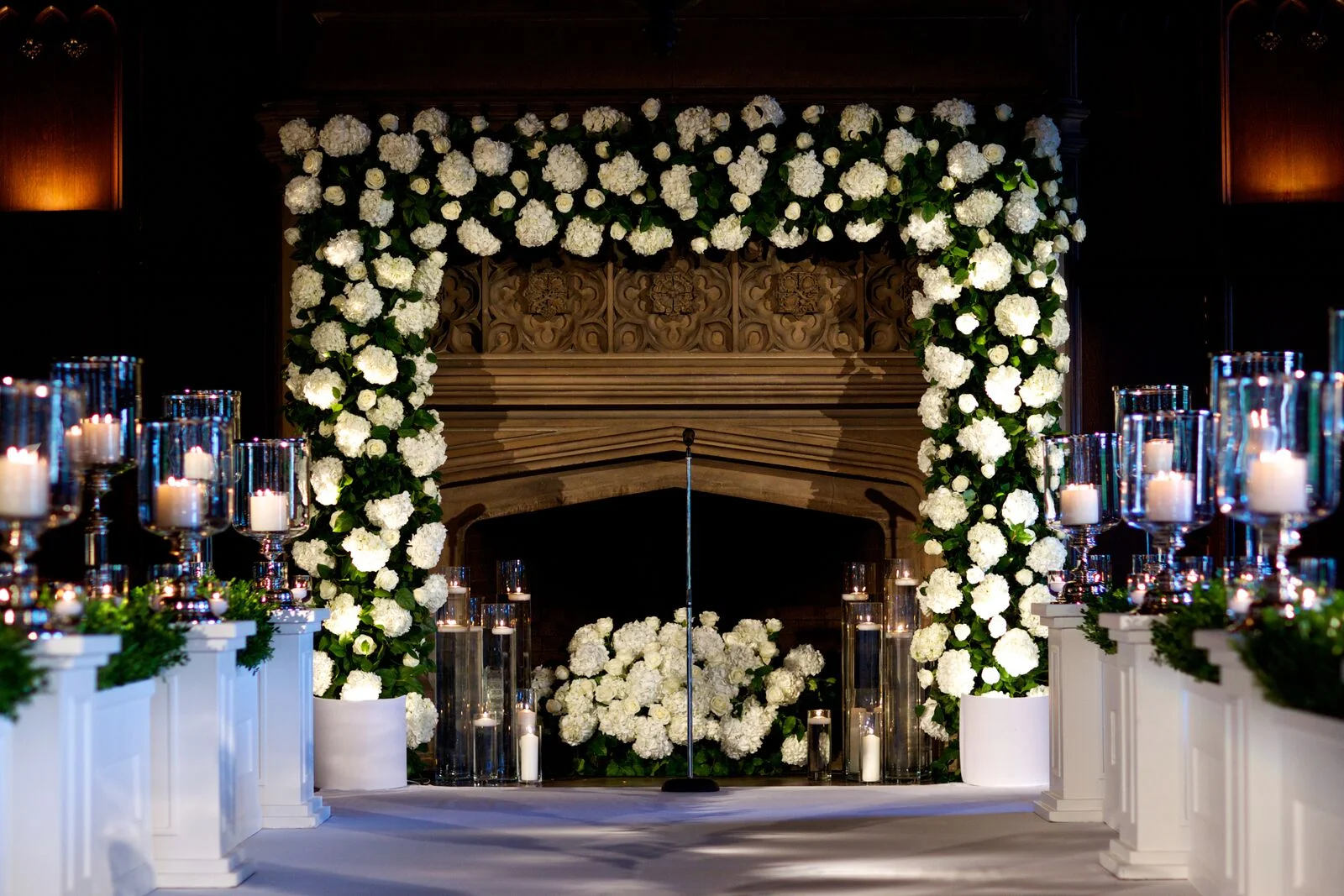 Traditional Wedding The University Club Ceremony Arch.jpg