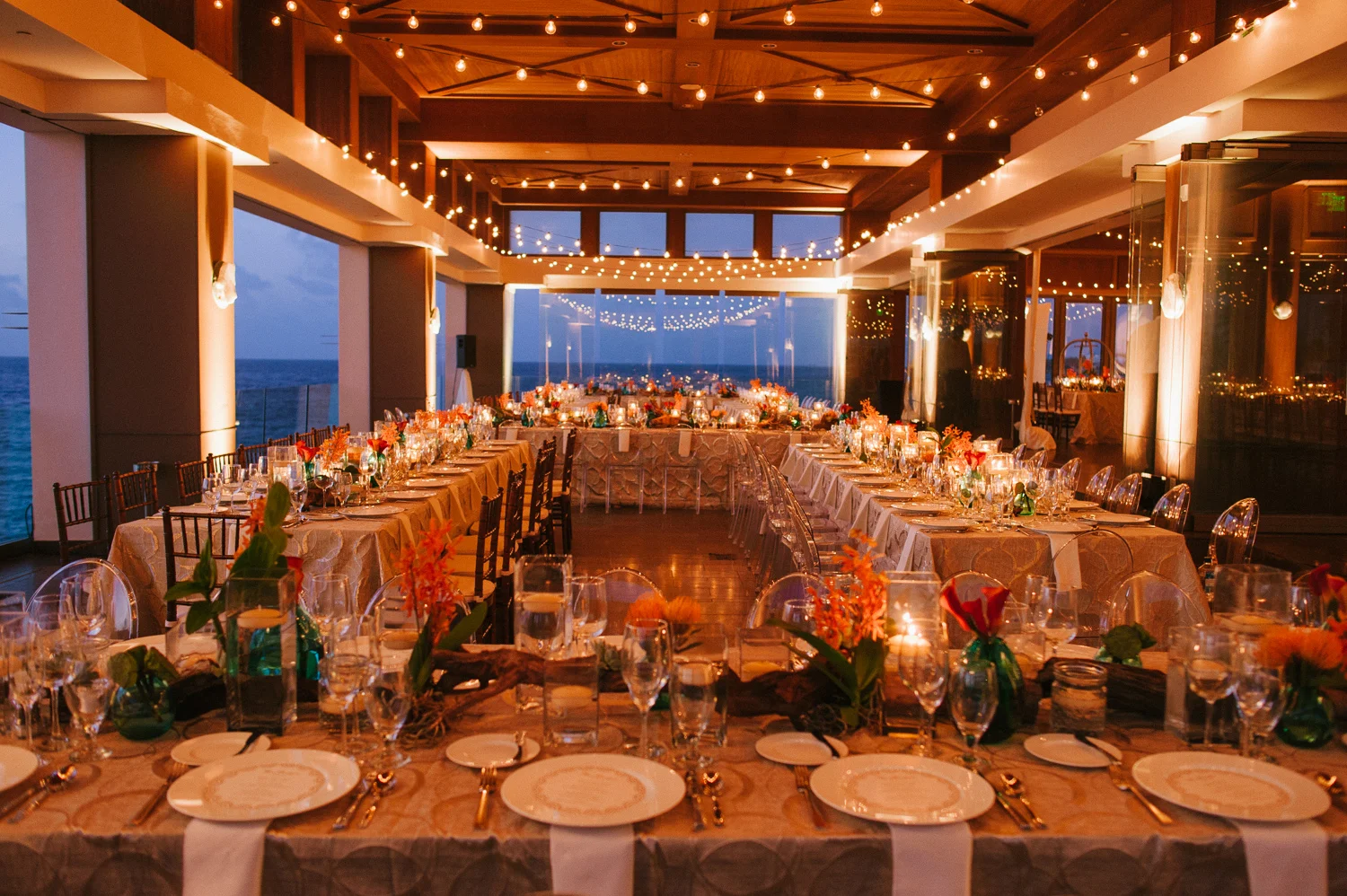 Viceroy Anguilla Wedding- Tropical Natural Table Design - Bliss Weddings & Events