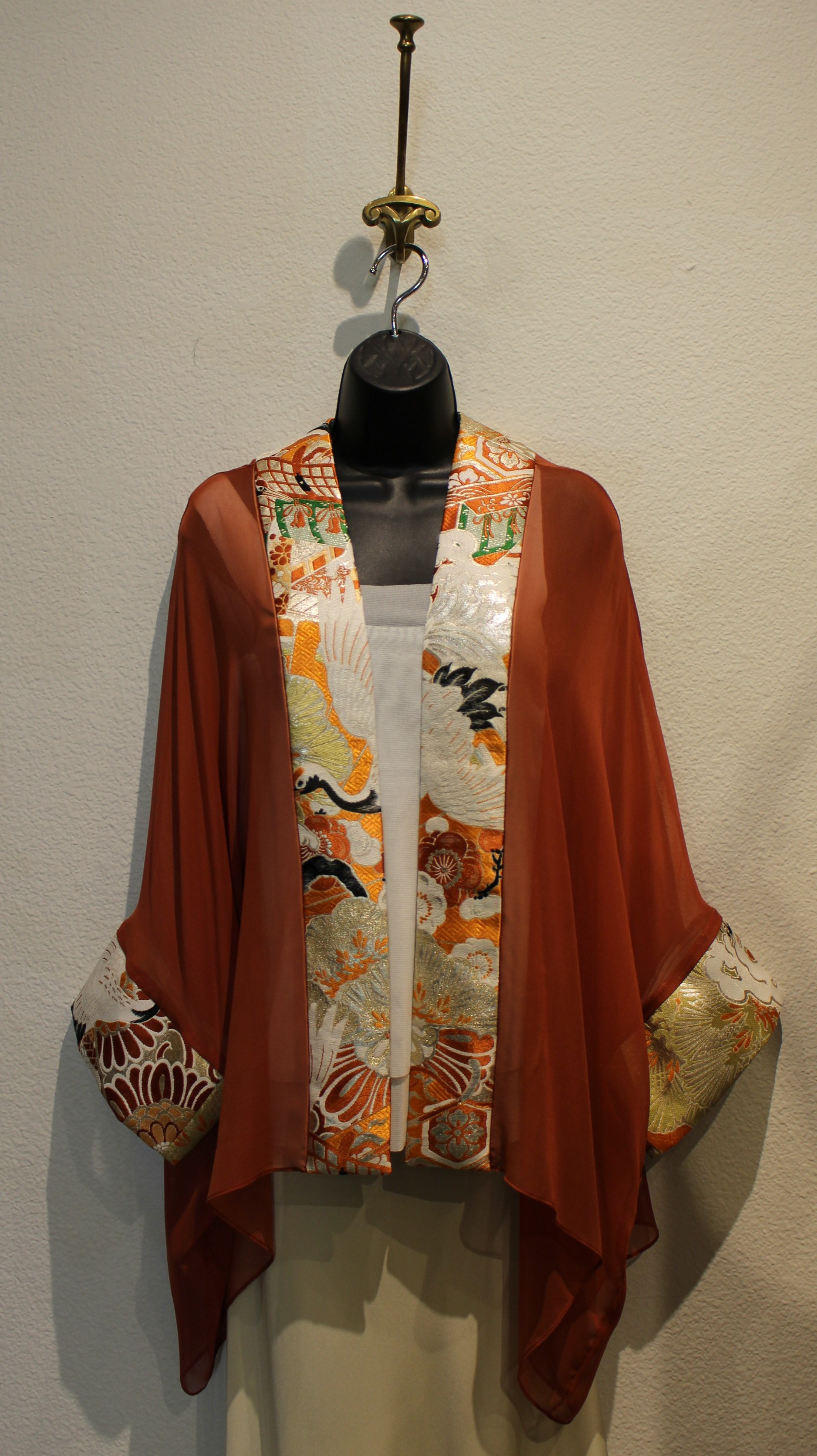 Sri  A Length of Twined Silk Rope: Recycled 19th Century Kimono