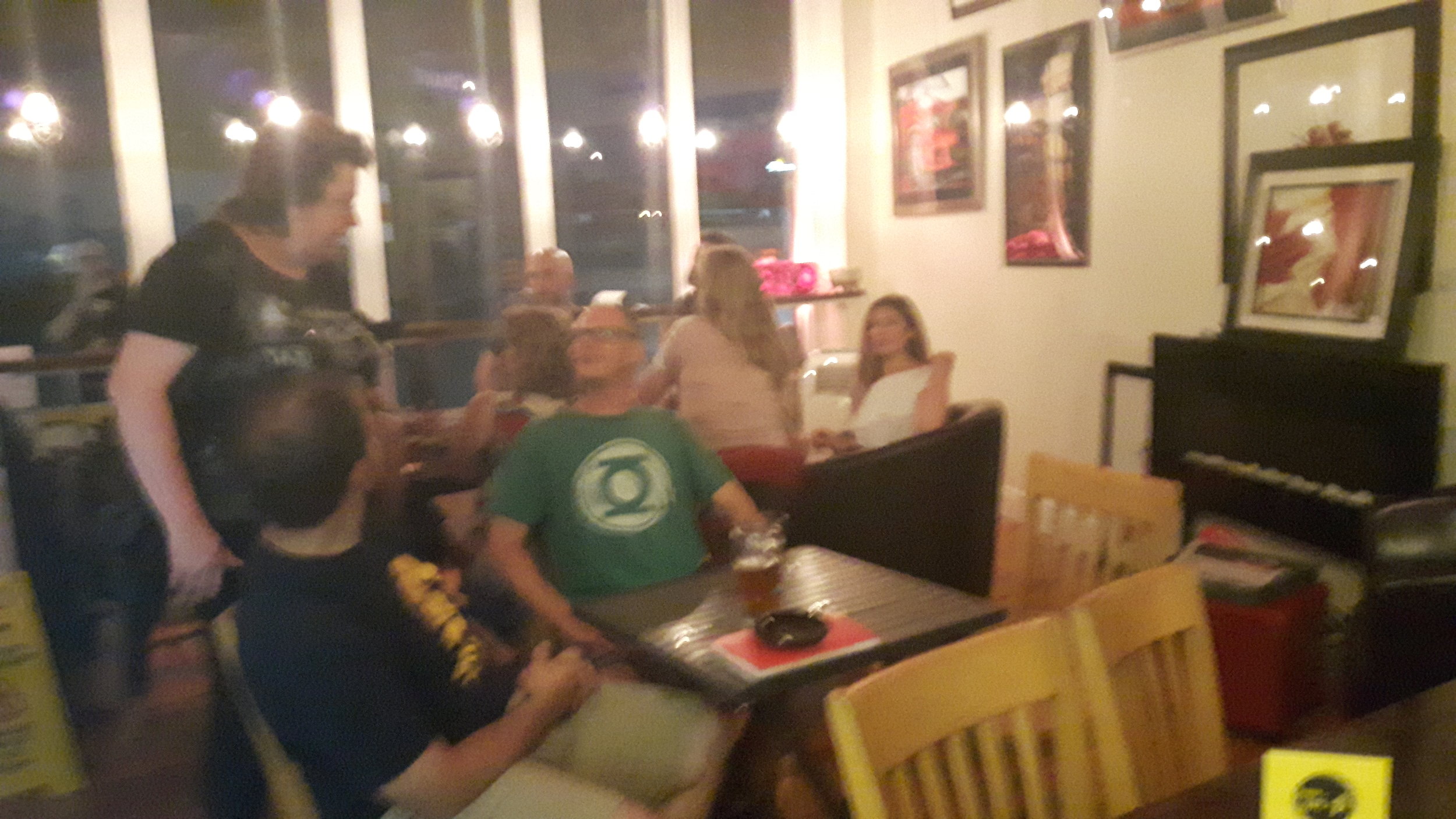 a Blurry picture of the show.