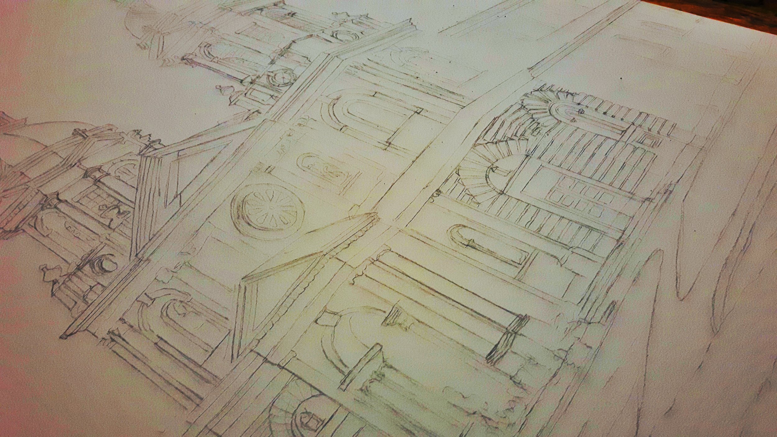 Sketch of Church I am working on