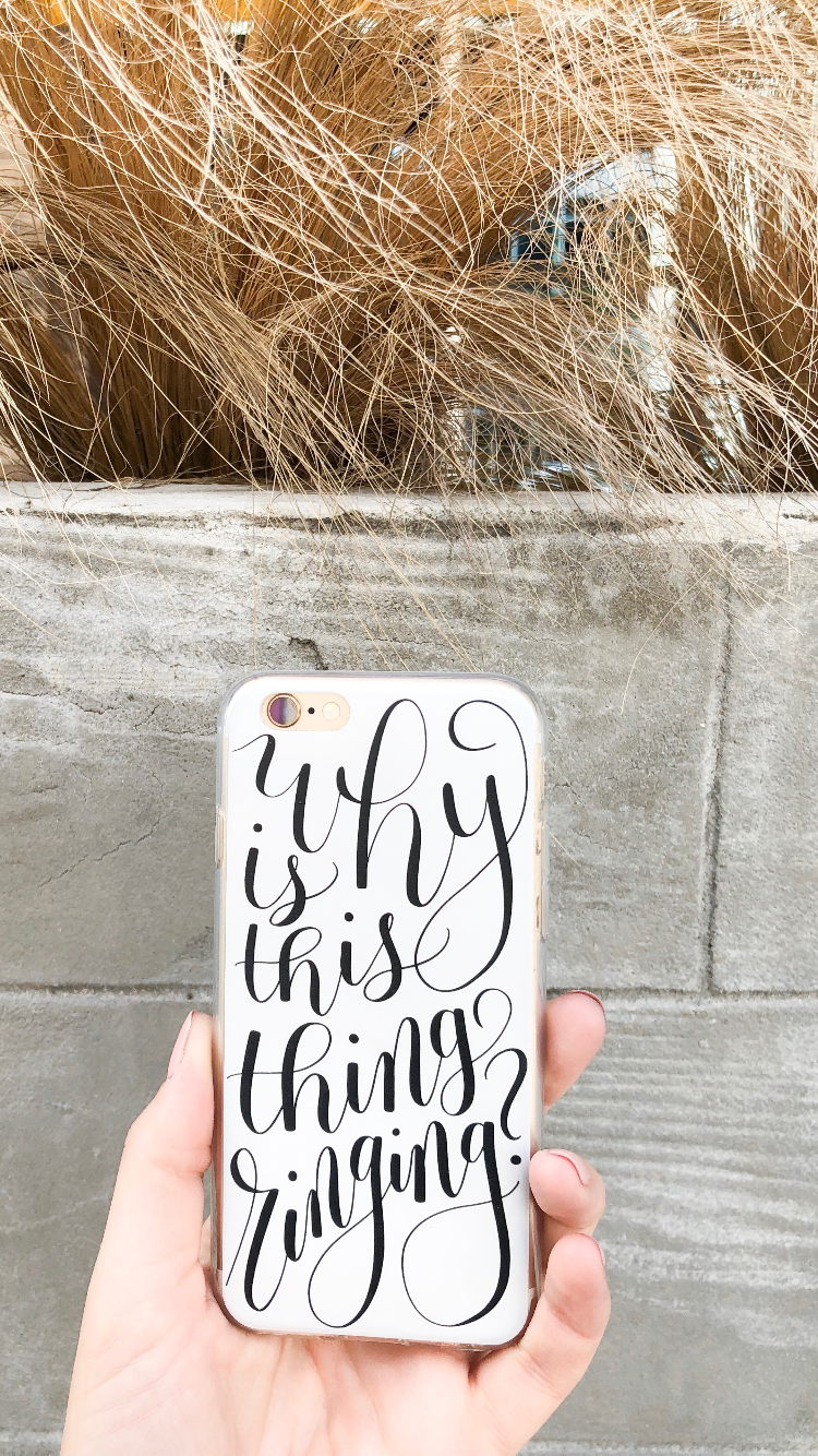 Letter Bliss phone case
