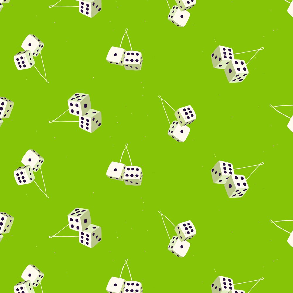 lucky dice (green)