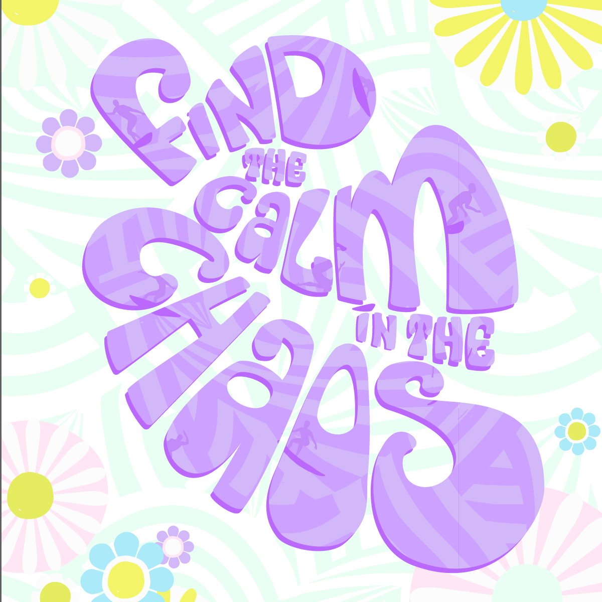 purple lettering? Different background?