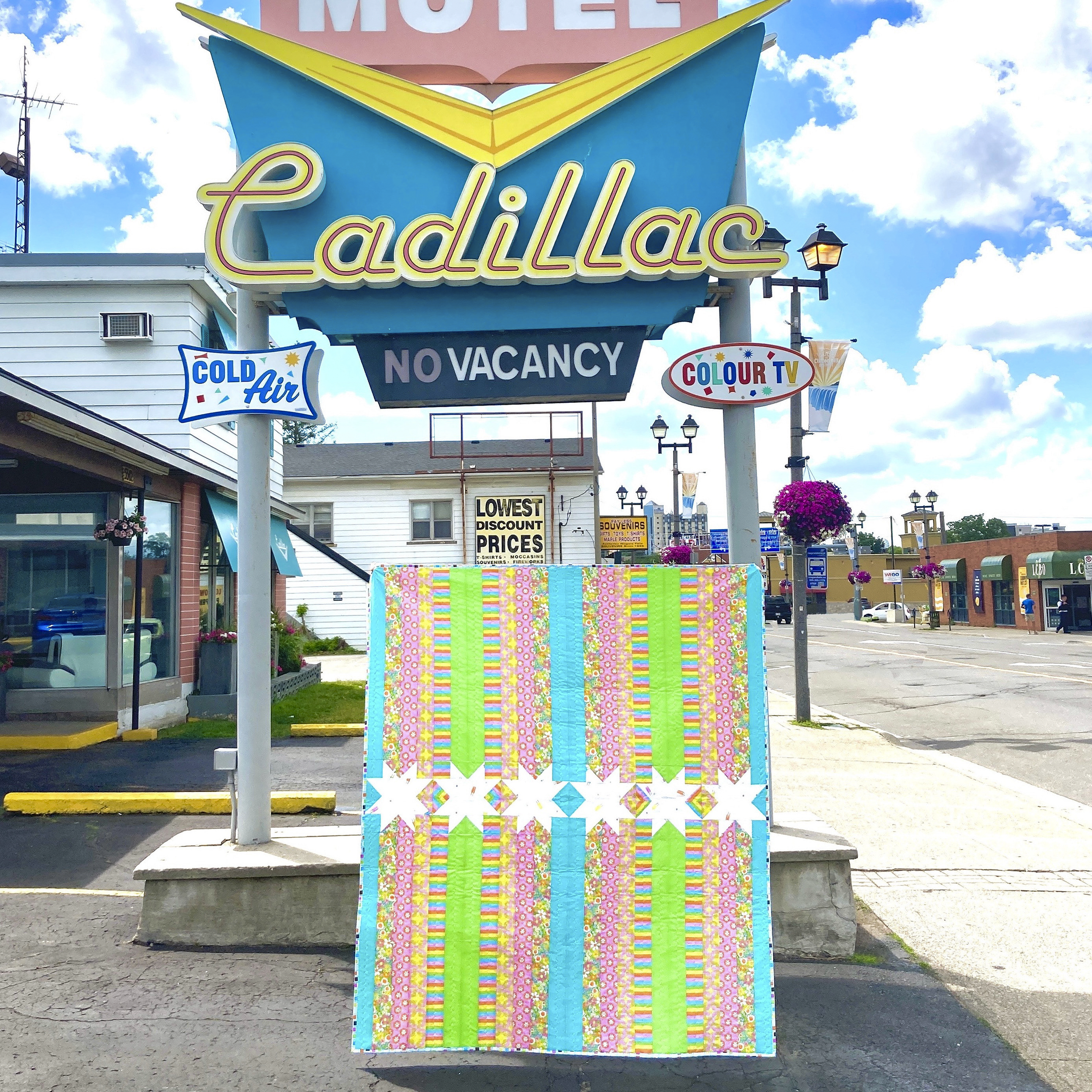 Designed and sewn by The Retro Quilter