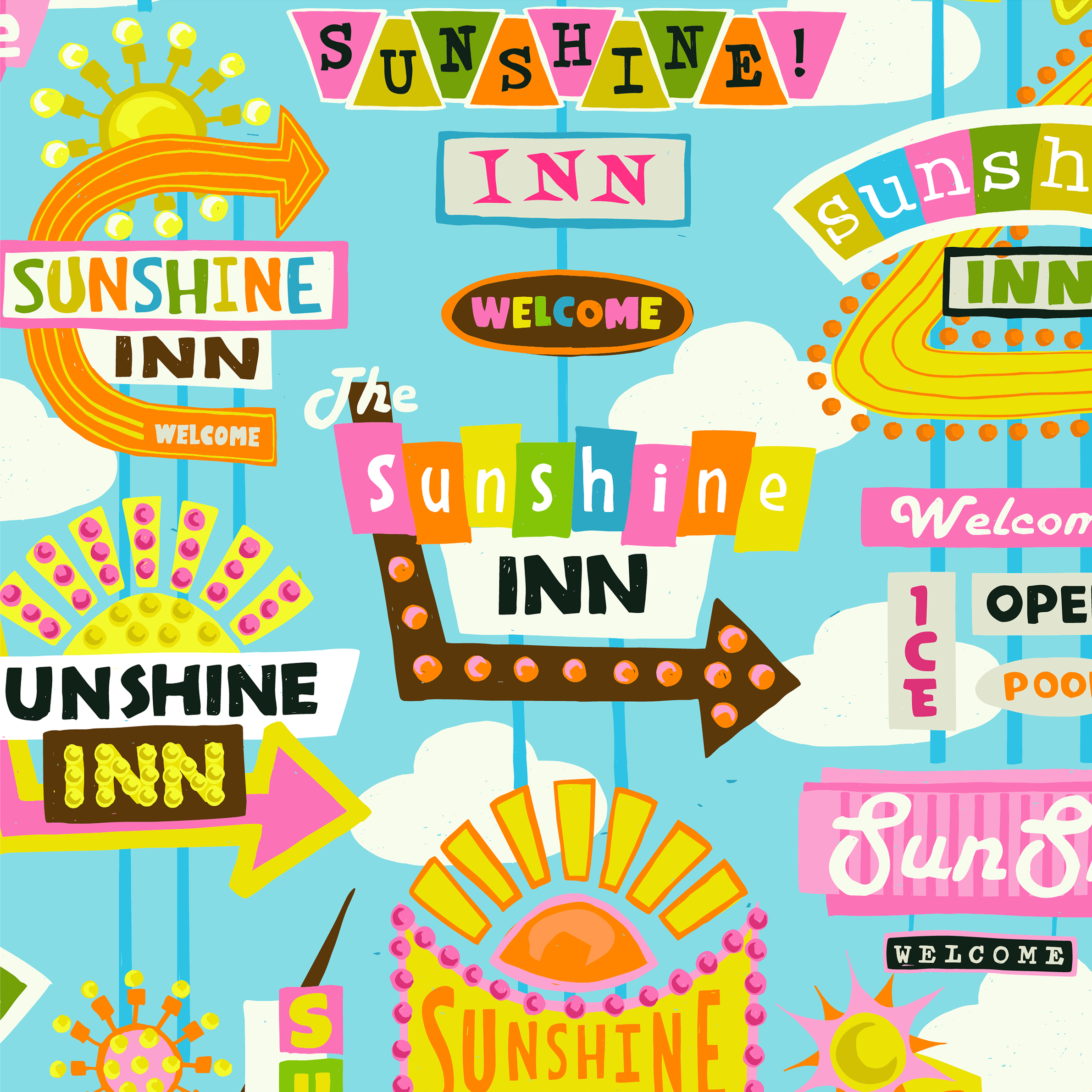 Sunshine Inn Signs