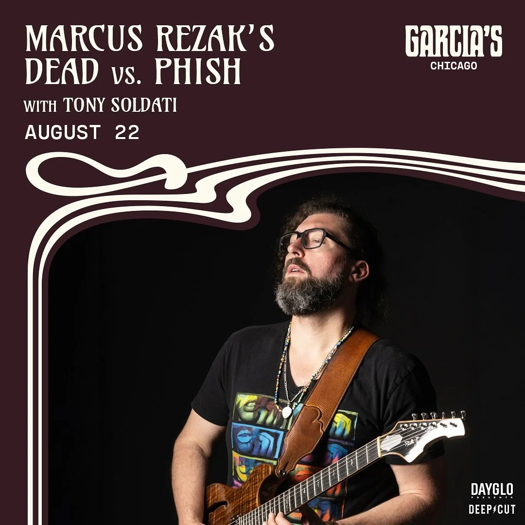 🚨 PHISH + DEAD in CHICAGO! Aug 22 @garcias_chicago 🚨 Gumbo (Phish) 🐠 + Shred is Dead ⚡️ (Grateful Dead) ⚡after 200+ shows/year&hellip; now I&rsquo;m bringing it home! 🎊

@gregfundis 🥁 @olamidetimothy 🎸 @chicagojoemuse 🎹 and special guests plus