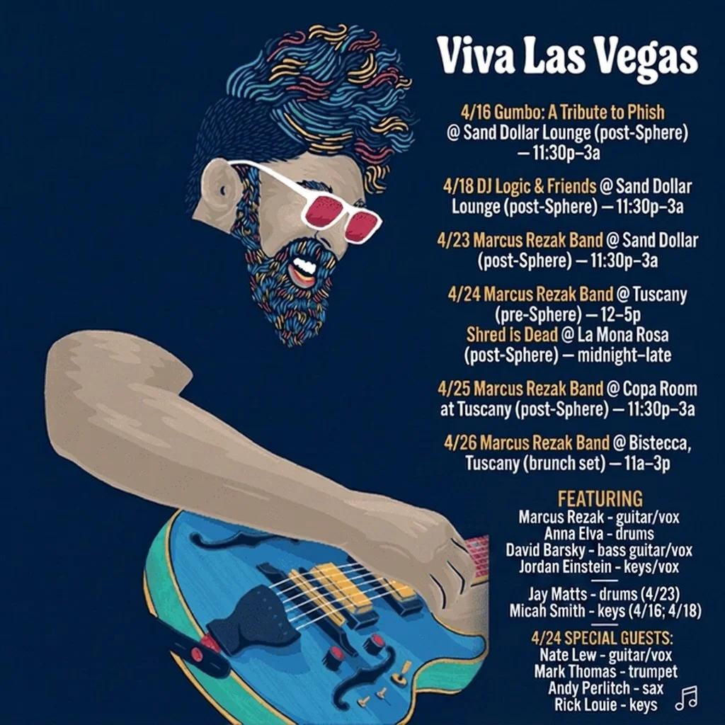 VIVA LAS VEGAS! 🎸&spades;️🌵🐠 

We&rsquo;re throwing down ALL WEEK around @phish @spherevegas &mdash; official pre-show hangs, late-night afterparties, and deep jam sessions every night. If you&rsquo;re in Vegas for the run&hellip; this is where yo