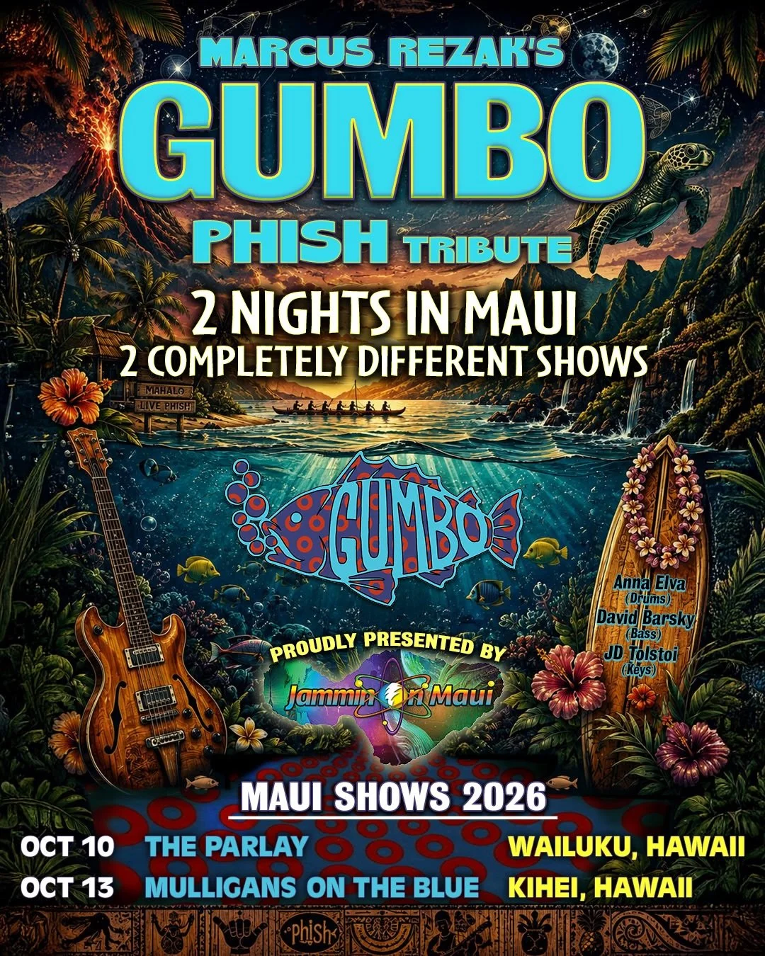 ALOHA, HAWAII! 🌺🐠🌴 The trick is to surrender to the flow&hellip; and this October, the current is taking GUMBO to the islands!

We&rsquo;re excited to bring this music we love so much to Hawaii for the first time as GUMBO, our dedicated celebratio